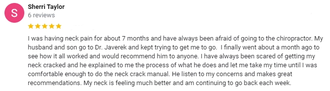 Chiropractic Belvidere IL Testimonial Sherri T